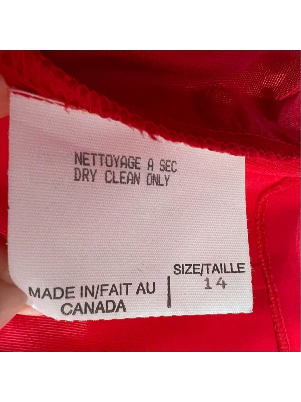 Vintage 80s Canadian made red black embroidered open cropped jacket blazer 14 - Picture 12 of 14